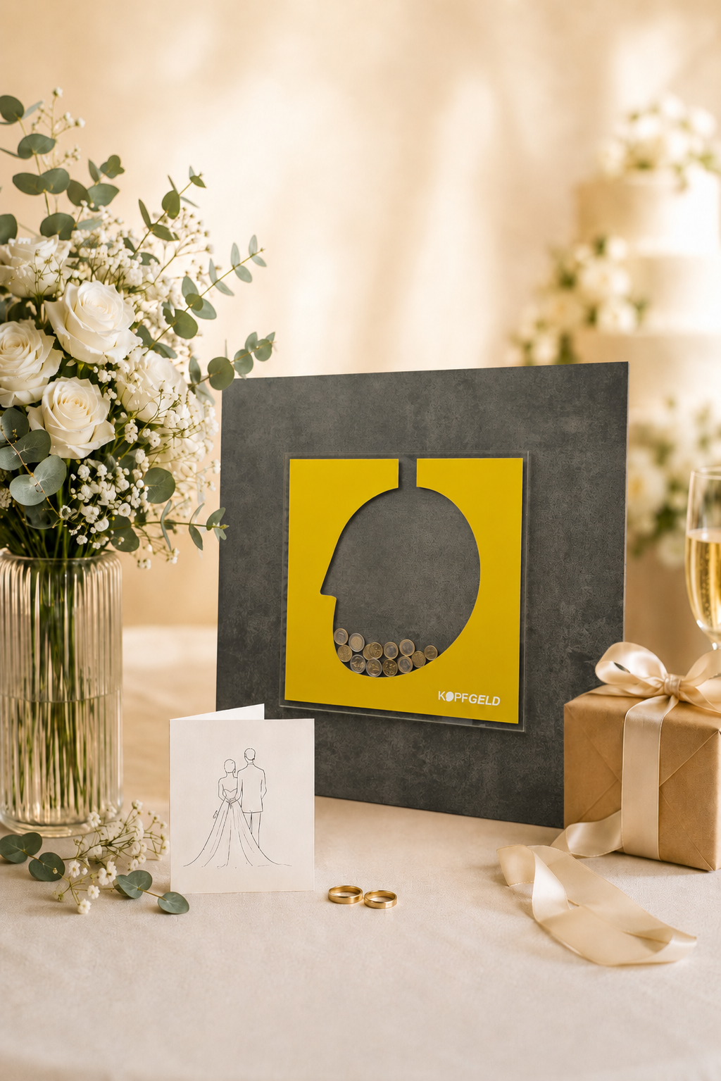 Kopfgeld - Olivgold auf Basalt-Optik