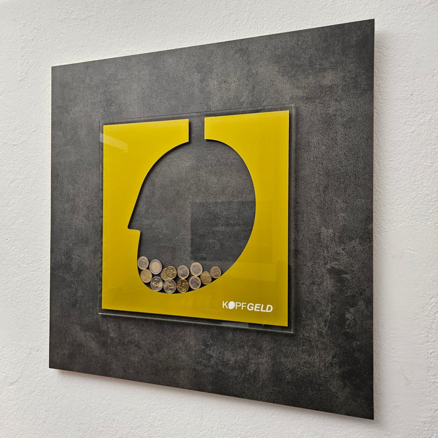 Kopfgeld - Olivgold auf Basalt-Optik