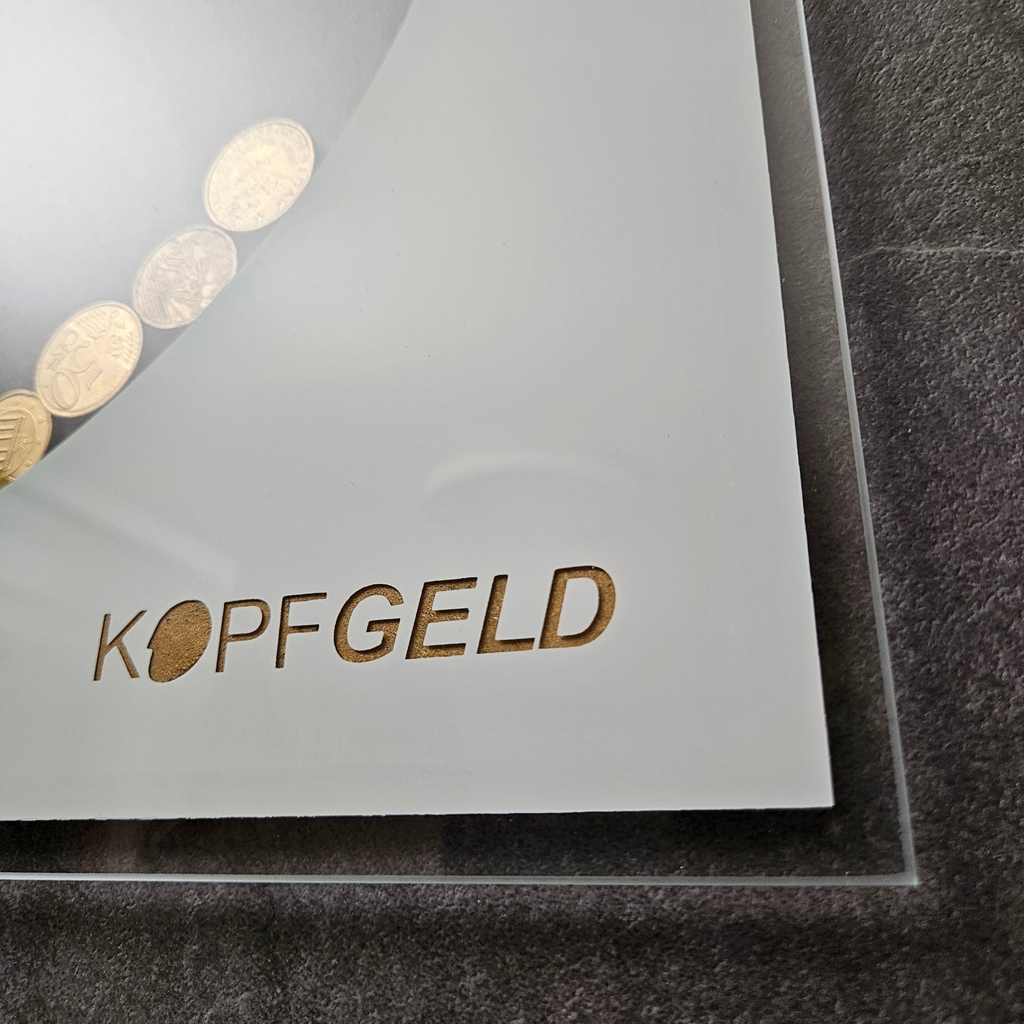 Kopfgeld - Eisweiß auf Schiefer-Optik